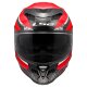 LS2 FF807 Dragon Trax Motorrad-Helm rot