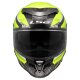LS2 FF807 Dragon Trax Motorrad-Helm H-V neongelb