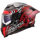 LS2 FF807 Dragon Enthum Motorrad-Helm rot