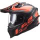 LS2 MX701 Explorer Alter Endurohelm mattschwarz neon orange