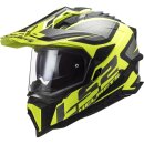 LS2 MX701 Explorer Alter Endurohelm mattschwarz neongelb