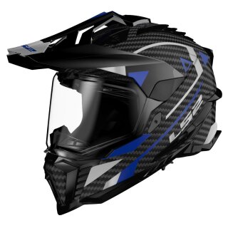 LS2 MX701 Explorer C Adventure Endurohelm blau