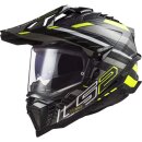 LS2 MX701 Explorer C Edge Endurohelm schwarz neongelb