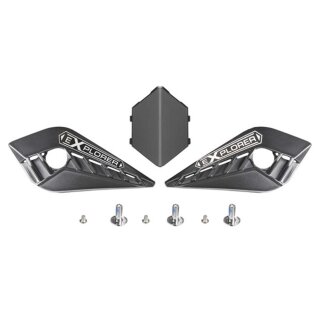 LS2 Visiermechanik+Schrauben MX701 Peak mattschwarz