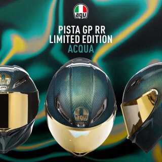AGV Pista GP RR Acqua Helm Limited Edition blau grün gold