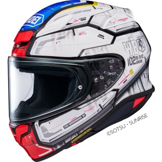 Shoei NXR2 Gundam TC-10 Integralhelm weiß rot blau
