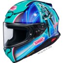 Shoei NXR2 Hatsune Miku TC-4 Integralhelm blau grün...