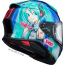 Shoei NXR2 Hatsune Miku TC-4 Integralhelm blau grün...