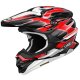 Shoei VFX-WR 06 Sparkle Crosshelm TC-1 rot schwarz weiß
