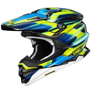 Shoei VFX-WR 06 Sparkle Crosshelm TC-3 blau gelb schwarz