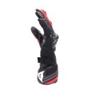 Dainese Reacto Carbon Long Motorradhandschuh schwarz rot