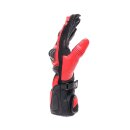 Dainese Reacto Carbon Long Motorradhandschuh schwarz rot
