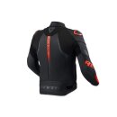Revit Hyperspeed 3 Air Motorrad Lederjacke schwarz neonrot