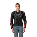Revit Hyperspeed 3 Air Motorrad Lederjacke schwarz neonrot