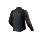 Revit Quadratic Motorrad-Jacke Leder schwarz neonrot