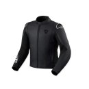 Revit Quadratic Motorrad-Jacke Leder schwarz weiß