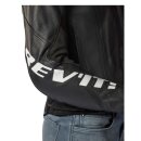 Revit Quadratic Motorrad-Jacke Leder schwarz weiß