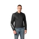 Revit Quadratic Motorrad-Jacke Leder schwarz weiß