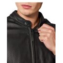 Revit Quadratic Motorrad-Jacke Leder schwarz weiß
