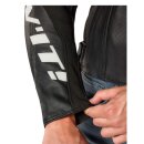 Revit Quadratic Motorrad-Jacke Leder schwarz weiß