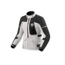 Revit Convergent H2O Damen Motorrad-Jacke silber schwarz