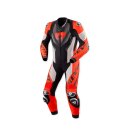 Revit Hyperspeed 3 Lederkombi Einteiler hellgrau neonrot