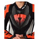 Revit Hyperspeed 3 Lederkombi Einteiler hellgrau neonrot