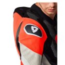 Revit Hyperspeed 3 Lederkombi Einteiler hellgrau neonrot