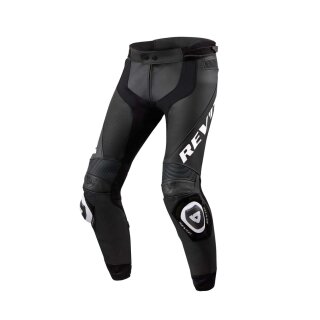 Revit Apex Motorrad Leder-Hose schwarz weiß
