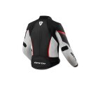 Revit Xena 4 Damen Motorrad-Jacke Leder weiß neonrot