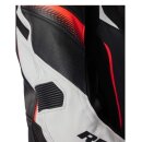 Revit Xena 4 Damen Motorrad-Jacke Leder weiß neonrot