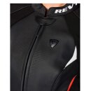 Revit Xena 4 Damen Motorrad-Jacke Leder weiß neonrot