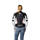 Revit Xena 4 Damen Motorrad-Jacke Leder weiß neonrot