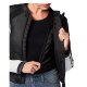 Revit Xena 4 Damen Motorrad-Jacke Leder weiß neonrot