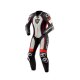 Revit Xena 4 Damen Lederkombi 1-teiler weiß neonrot