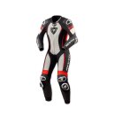 Revit Xena 4 Damen Lederkombi 1-teiler weiß neonrot