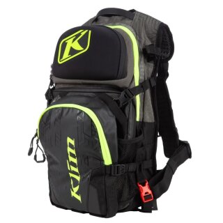 Klim Nac Pak Rucksack Castlerock schwarz Hi-Vis neongelb