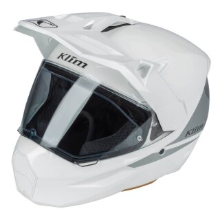 Klim X1 Alpha ECE, DOT Endurohelm weiß High-Rise silber