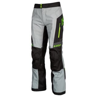Klim Traverse Gore-Tex Motorrad-Hose Textil hellgrau neongrün