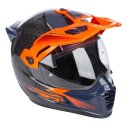 Klim Krios Pro ECE, DOT Endurohelm Echo schwarz orange blau