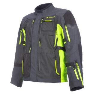 Klim Badlands Pro 2026 Motorrad Textiljacke grau neongelb