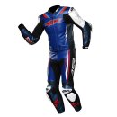 4SR RR Blue AR Lederkombi 2-teiler blau rot weiß