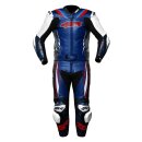 4SR RR Blue AR Lederkombi 2-teiler blau rot weiß