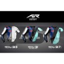 4SR RR Blue AR Lederkombi 2-teiler blau rot weiß