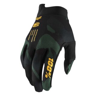 100% iTrack Sentinel Motocross-Handschuh schwarz grün