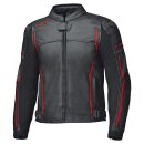Held Torver Motorrad Leder-Jacke schwarz neonrot