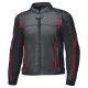 Held Torver Motorrad Leder-Jacke schwarz neonrot