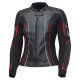 Held Debbie 3 Damen Motorradjacke Leder schwarz neonrot