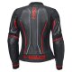 Held Debbie 3 Damen Motorradjacke Leder schwarz neonrot