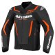 Alpinestars GP Force V2 Motorrad-Jacke schwarz neonrot